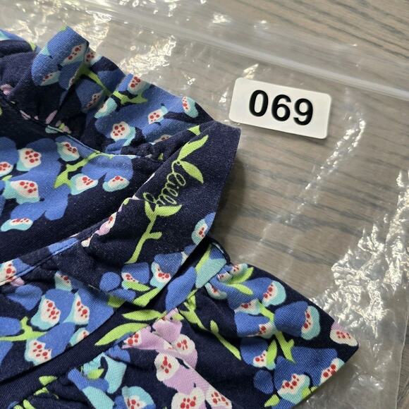 Lilly Pulitzer Clare Dress Bright Navy Fox Wisteria Silk Cotton Blend Size S - Picture 7 of 7